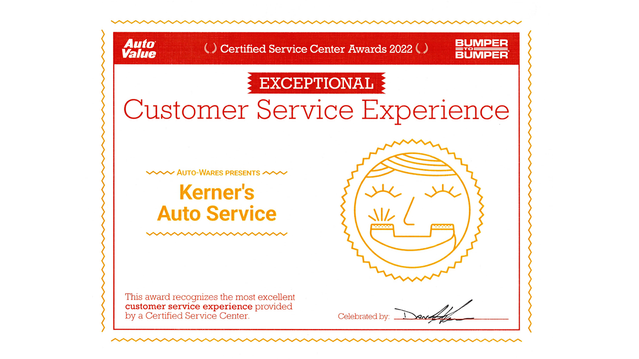 Certified Services Center | Kerner's Auto Service